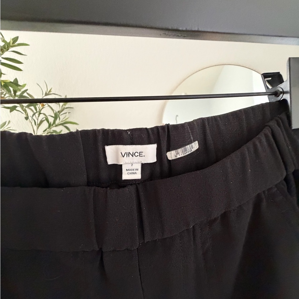 Vince silk Black Trousers